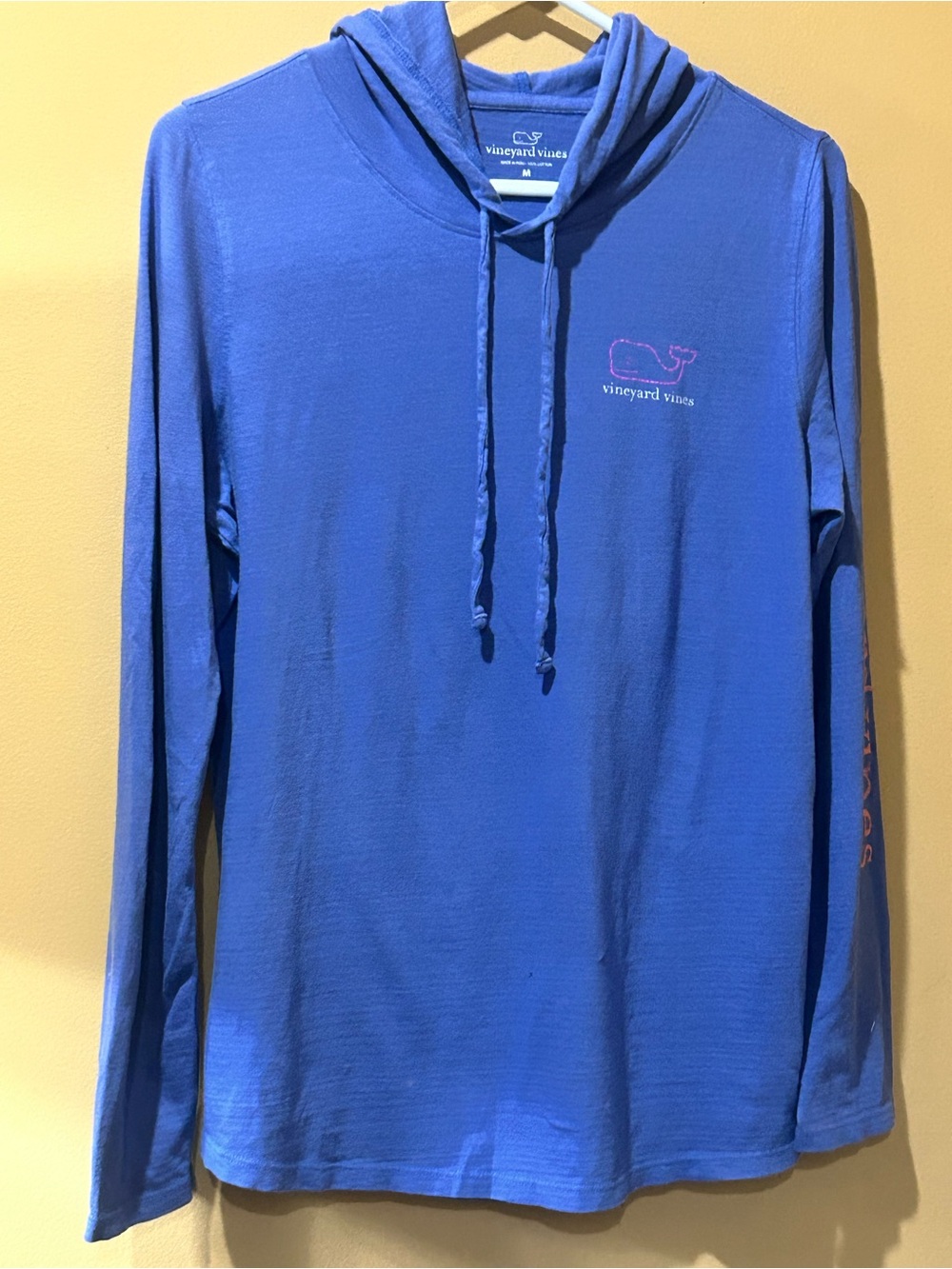 Vineyard Vines Blue Hooded Zip-Up Sweater